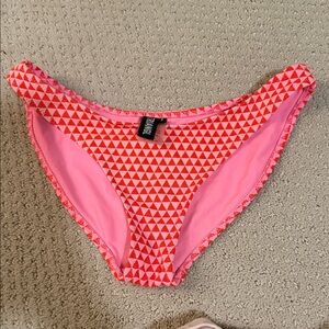 Triangl Swimwear Red and Pink Triangle Bikini Bottom
